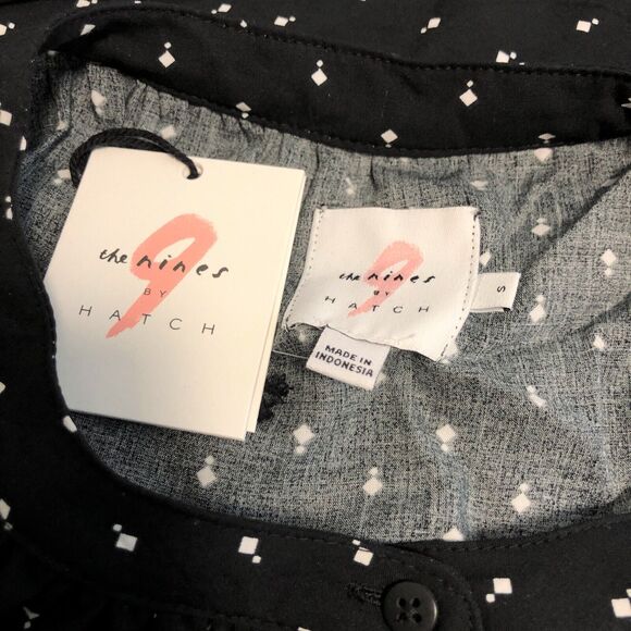 NEW The Nines by Hatch Maternity Dress Black Rayon Sleeveless Tiered Midi Size S - Picture 10 of 12